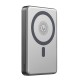 Повербанк портативний акумулятор Power bank XO PR296 Metal Magnetic Fast Charging магнітний 15W 10000 mAh Grey